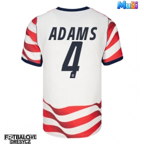 Spojené státy Tyler Adams #4 Domácí Dres MS 2026 Krátký Rukáv